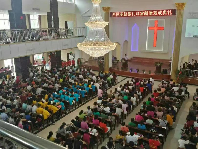 Believers gather in Xigu Church