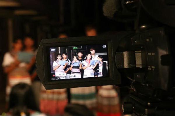 Outdoor worship held by a church of the Miao People