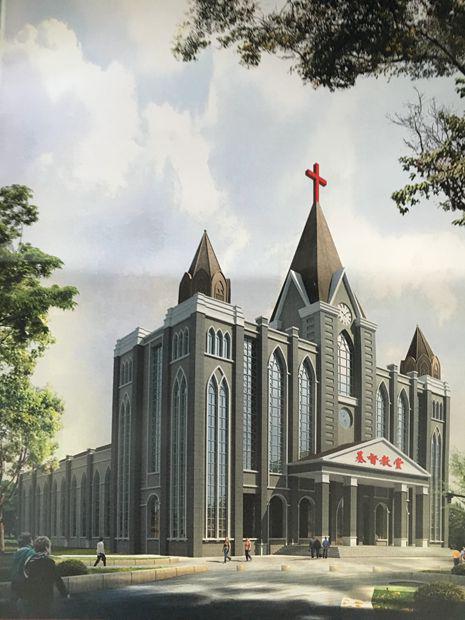 Design sketch of the new church