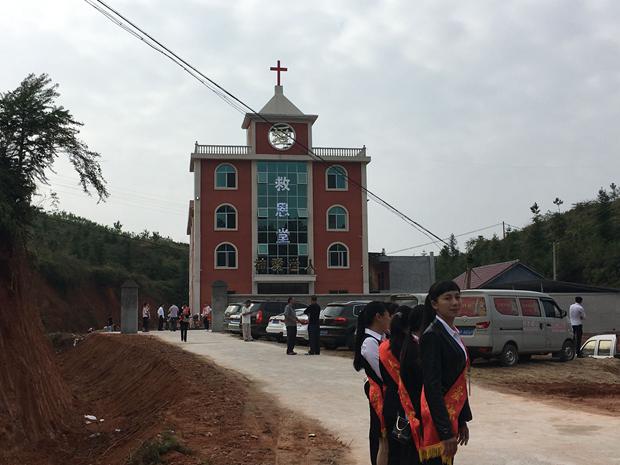 The first church stands in Gulonggang Town