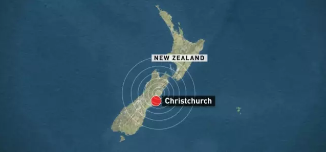 The earthquake hit Christchurch