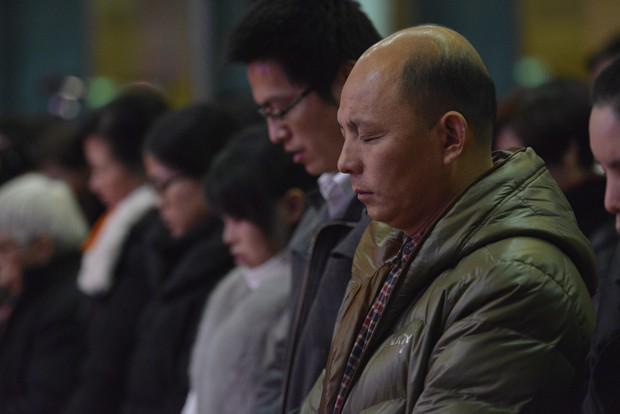 Believers attended an evangelistic rally on the 2014 Christmas Eve in Chongyi Church, one of the megachurches in China