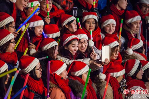 Haidian Christmas tree lighting