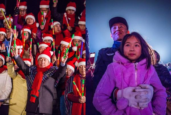 Haidian Christmas tree lighting