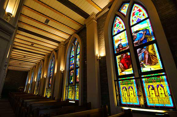 Colorful stained glass
