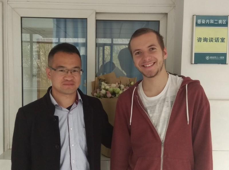 A church believer and Jacob (right)