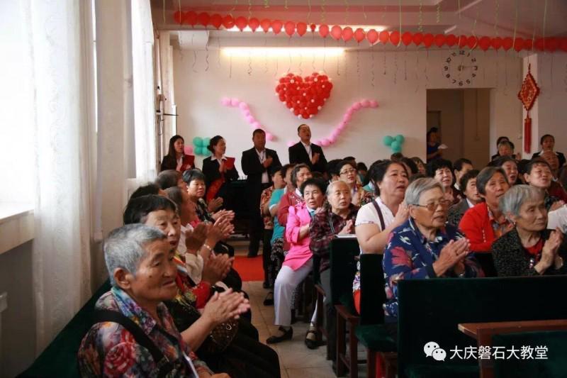 Some of the congregation in the dedication ceremony