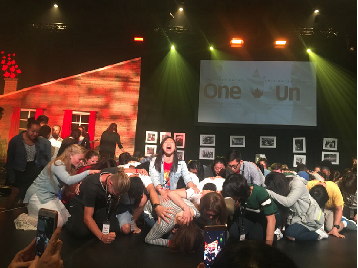 Young people cried to God with repentance,praying for revival and breakthroughs.