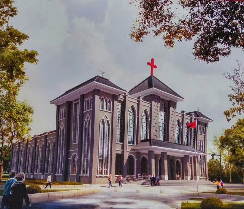 The design sketch of Helan Church