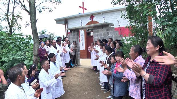 The church in Fata Stockaded Village