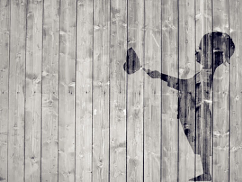 A girl gives out love.