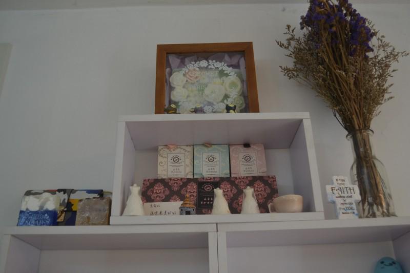 The handicrafts made by the deaf ministry led by Sister Cong