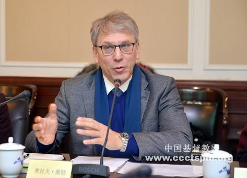 WCC general secretary Rev. Dr Olav Fykse Tveit talked with CCC&TSPM on Jan. 9, 2018.