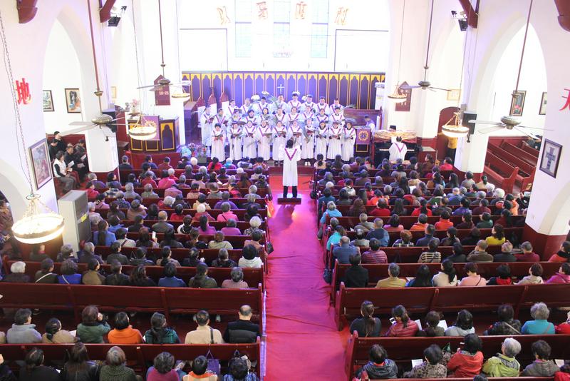 The church's Palm Sunday service, March 25, 2018