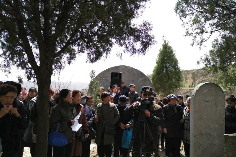 Shanxi Linfen Church held a memorial service for Xi Shengmo on April 6, 2018.