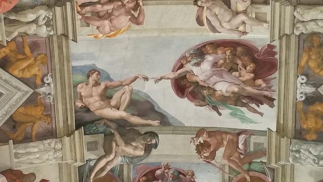 The Creation of Adam by Michelangelo