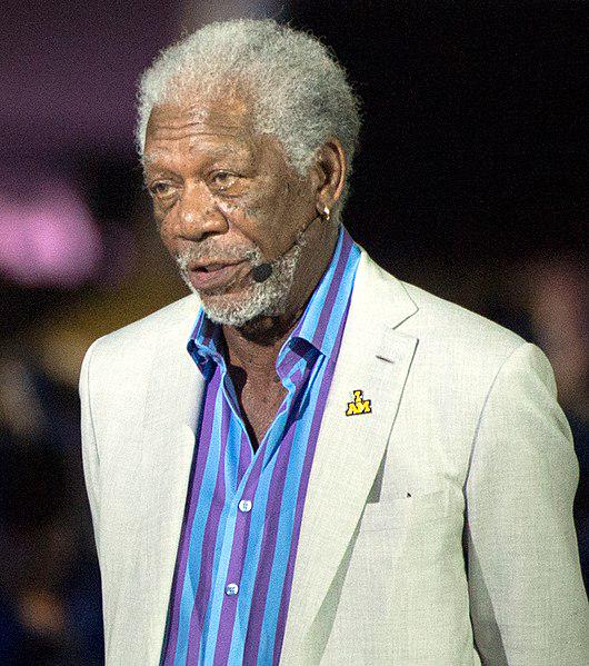 Academy Award-winning actor Morgan Freeman narrates for the opening ceremony