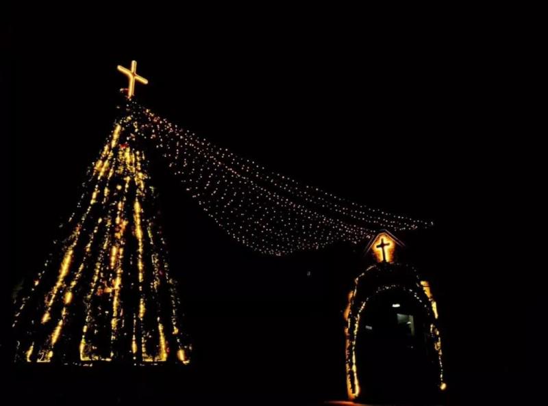 Beijing Tongzhou Church in the dark