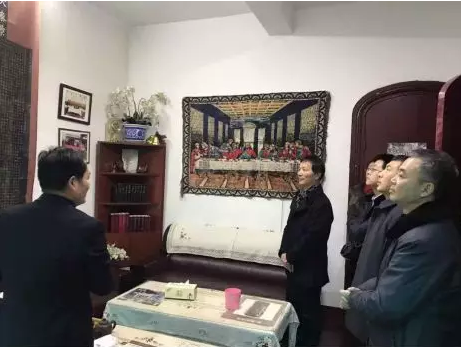 Local officials of Nanjing investigated Nanjing Mochou Lu Church on Feb. 22, 2019.