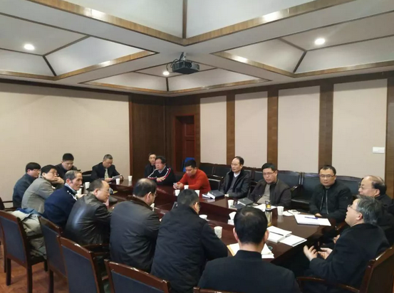 The Hangzhou CCC&TSPM held a meeting regarding participating in a calligraphy exhibition on Feb. 25, 2019.