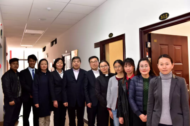 The group photo of the staff of Beichen Church before the counseling room