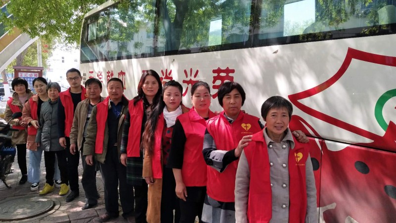 Eleven believers from Fuxing Church in Anping County donated blood on April 15, 2019.