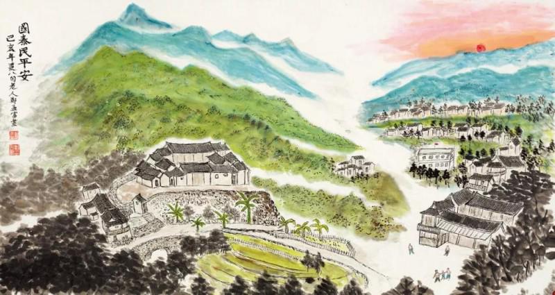 A painting by Zheng Mengfu, an octogenarian volunteer serving in Hangzhou Chengbei Church