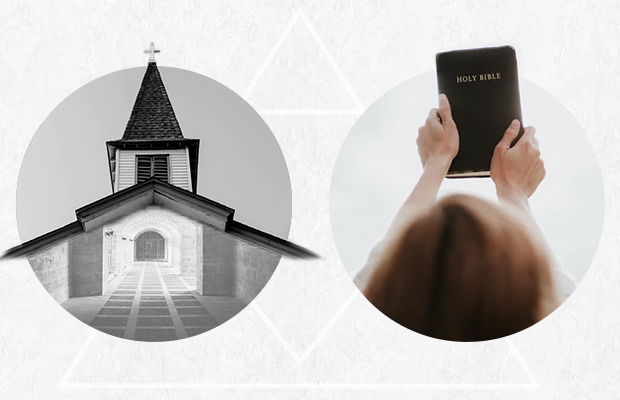 The church and the Bible.