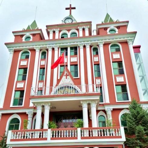 Lvhua Jie Church in Anshan, China's northeastern Liaoning Province