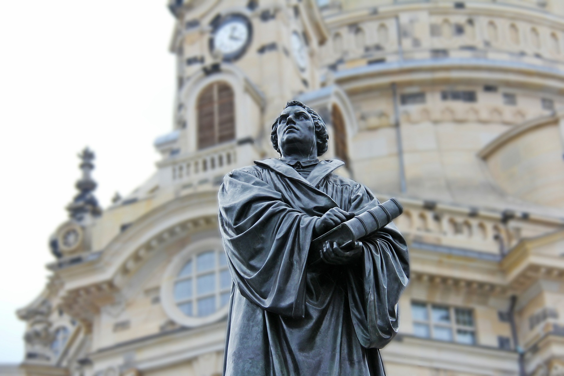 The statue of Martin Luther