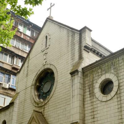The Shanghai Road Catholic Church in Wuhan, Hubei Province