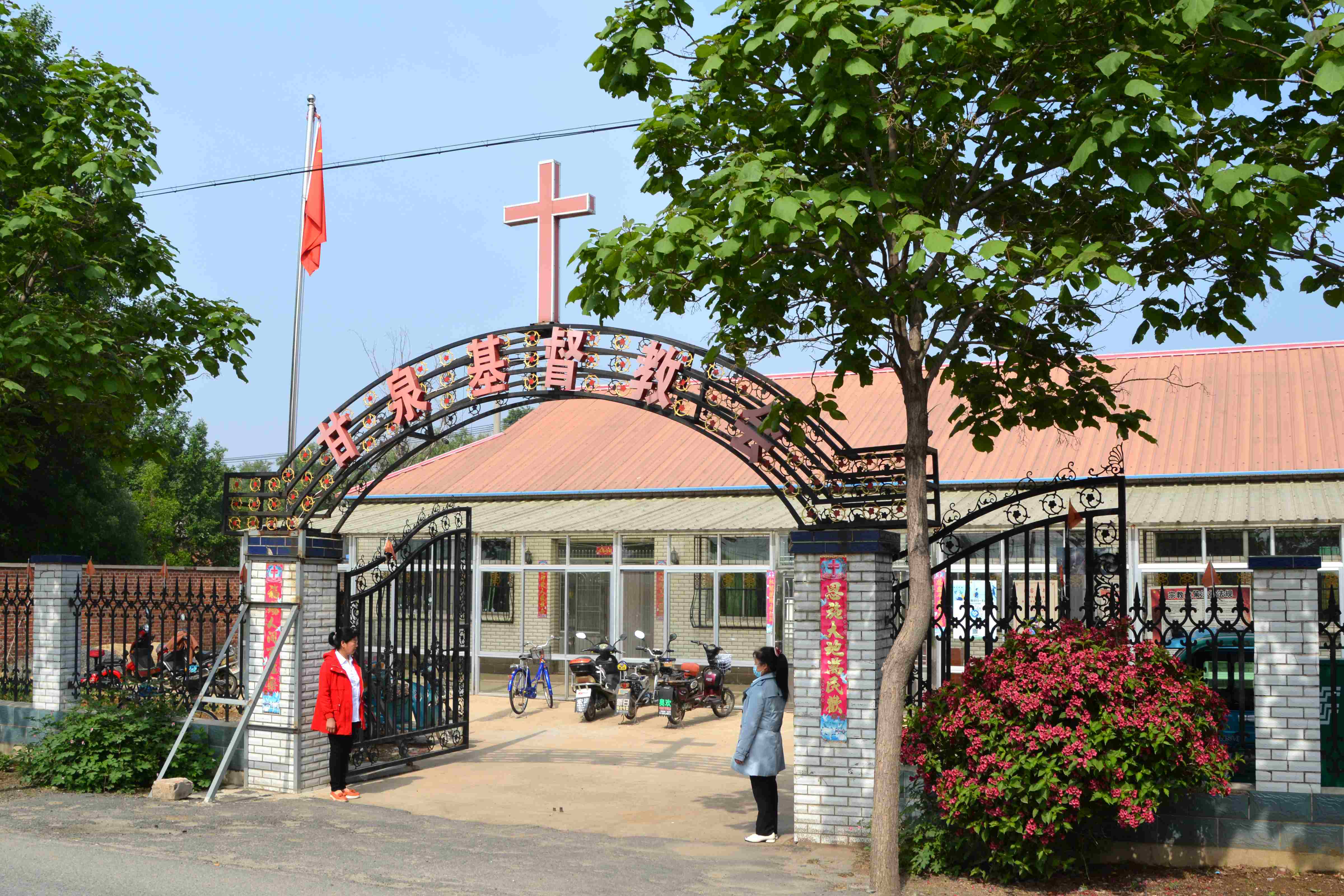 A church in Ganquan Village, Qianshan District, Anshan City, Liaoning Province