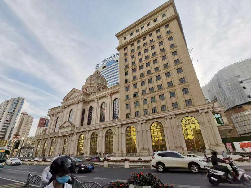 The complex of the Cathedral of the Sacred Heart of Jesus in Panlong District, Kunming, Yunnan Province