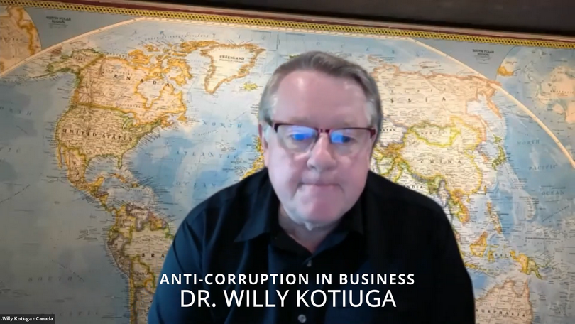 Dr. Willy Kotiuga, chairman of the Board of Regents of Bakke Graduate University, delivered a talk titled “Anti-corruption Perspectives and Practices in Business” on August 21, 2021.