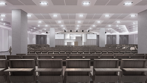 The design plan drawings of the future Gospel Church in Huangmei Town, Huanggang City, Hubei Province