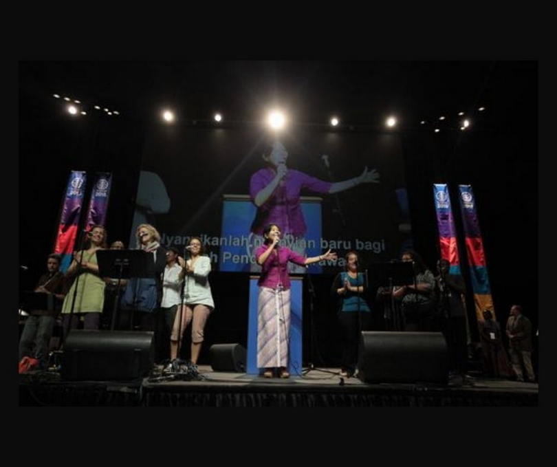 The Assembly of Mennonite World Conference in an unknown year