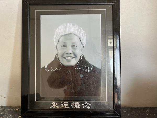 A photo of the author's grandmother before her death