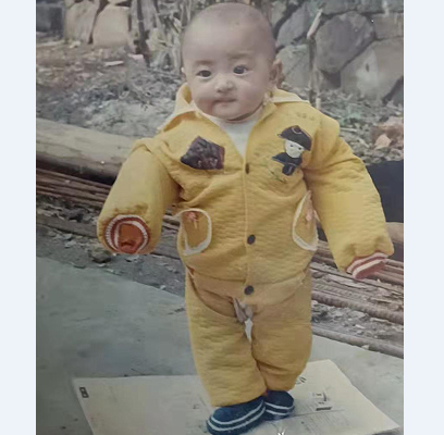 A picture of Sister C's daughter who was less than eight months old