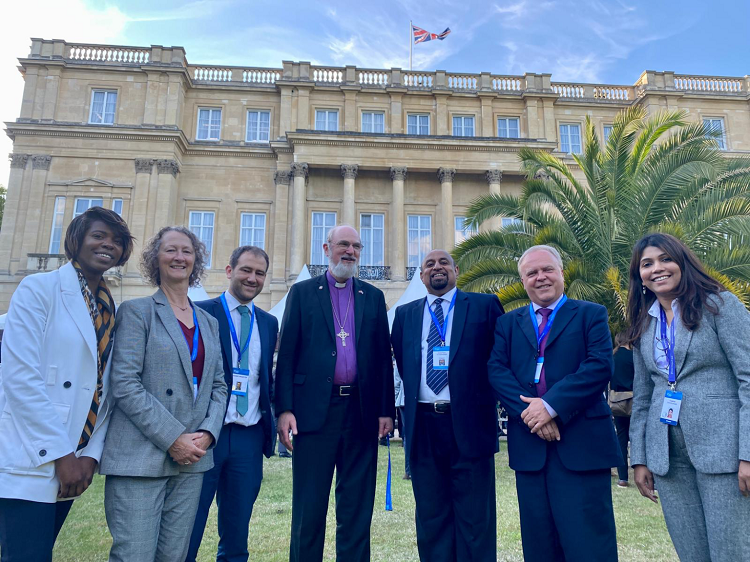 From left to right: Alicia Edmund (EAUK), Janet Epp Buckingham (WEA), Danny Webster (EAUK), Thomas Schirrmacher (WEA), Godfrey Yogarajah (WEA), Gaetan Roy (Germany) and Yamini Yavindran (NCEASL).