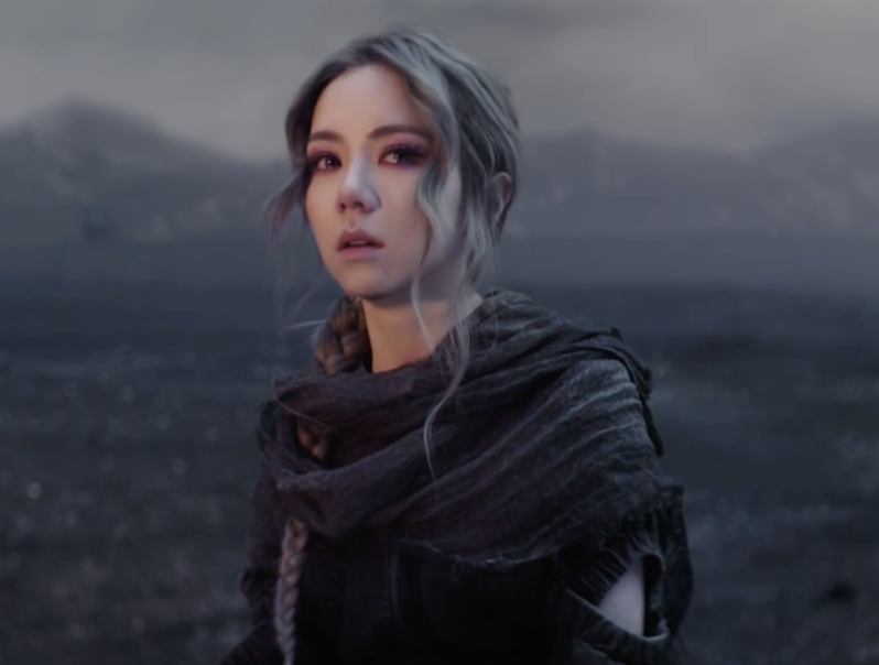 Screenshot of Gloria Tang Tsz-kei in her MV "Gloria" which was released on August 9, 2022