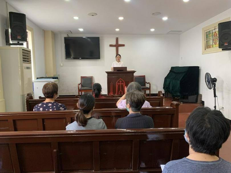 The first lesson of the second catechism class of Apostle Church in Suzhou, Jiangsu, was given on September 18, 2022.