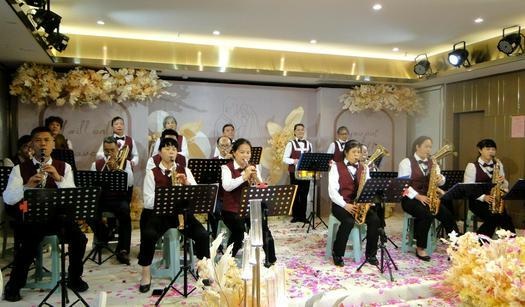 Brass band of Shangsi Church in Fangchenggang, Guangxi