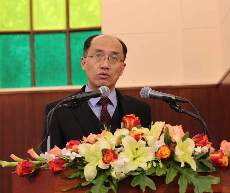 Dr. Yu Liang, a full-time teacher from Guangdong Union Theological Seminary, gave a lecture at an unknown date.