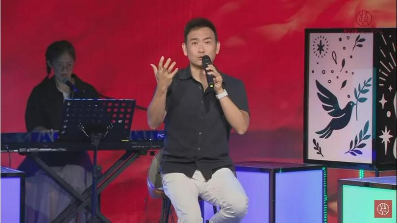 Rev. Gordon Huang, senior pastor of Taiwan Danshui church, gave a sermon sharing that the essence of faith during a Kua Global evangelistic meeting on September 24, 2022.
