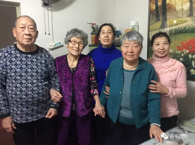 A picture shows elderly believers being visited at an unknown date.