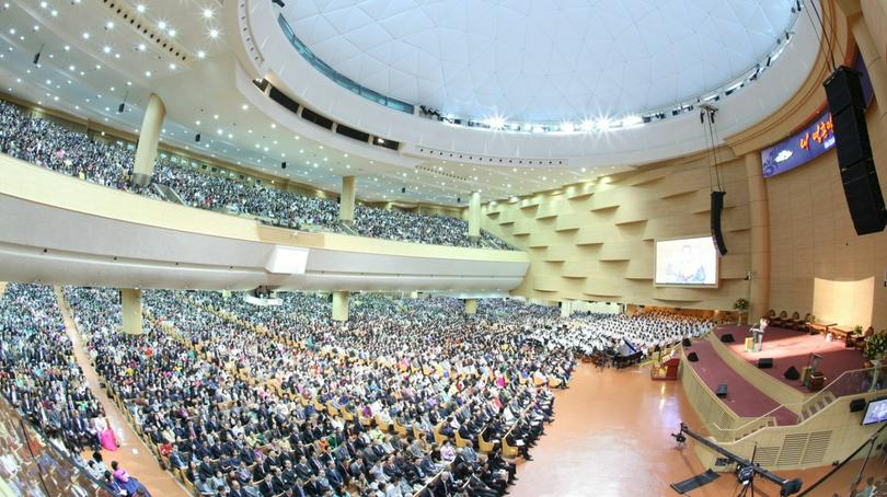 A Sunday service was held at Seoul Sungark Church in South Korea on March 14, 2014.
