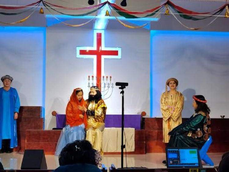 The Lily Choir performed a Nativity play named "Esther" in Beihai Church, Guangxi, to celebrated Christmas on November 18, 2022.