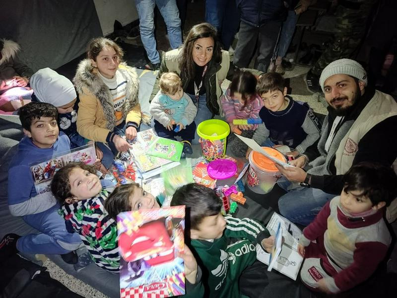 GOPA-DERD provided emergency response to the affected children in northern Syria after the earthquake on February 6, 2023.